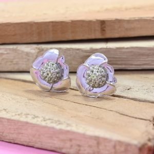 Embossed hoop earrings